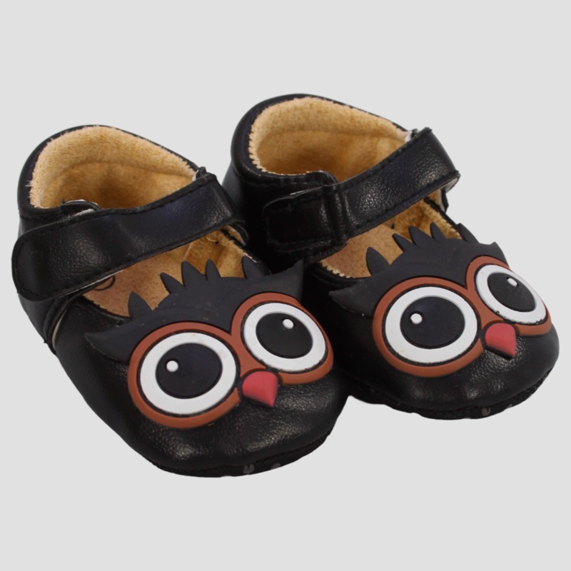 Baby Girls' Shoes|Black|White|0-6M|6-12M|12-18M