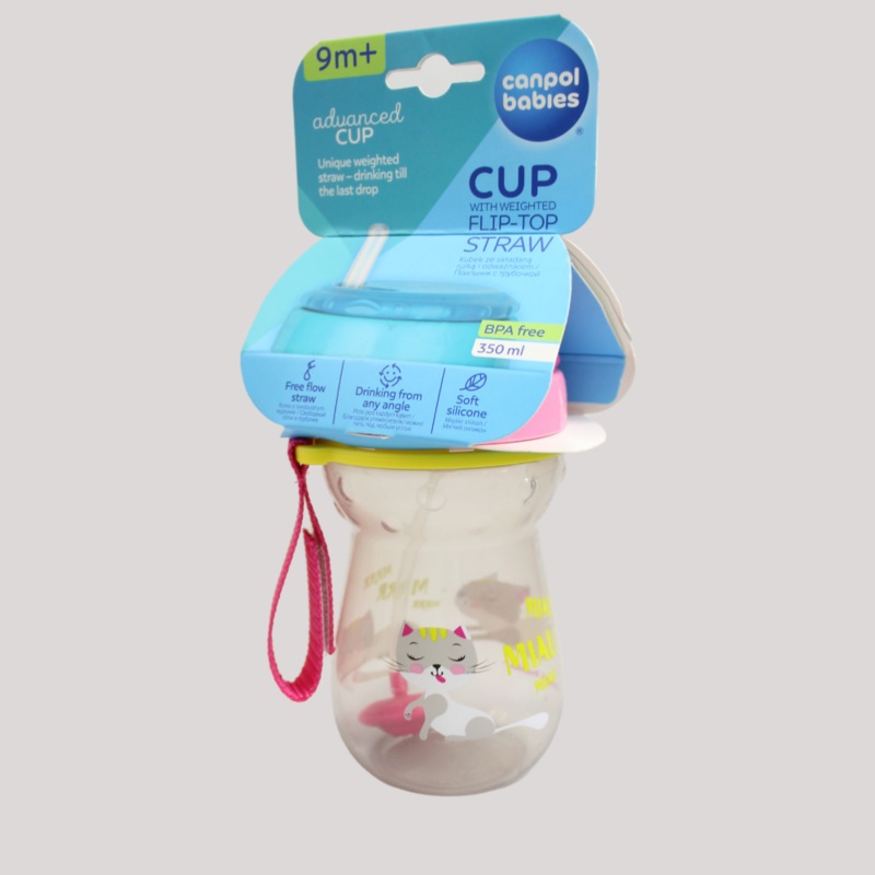 Canpol Babies Folding Straw Cup - 9+ Months