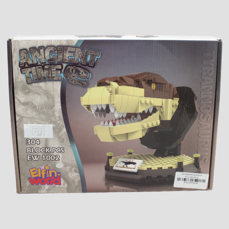 Elfin World Jurassic Dinosaur Rex Building Blocks - 304 Pcs