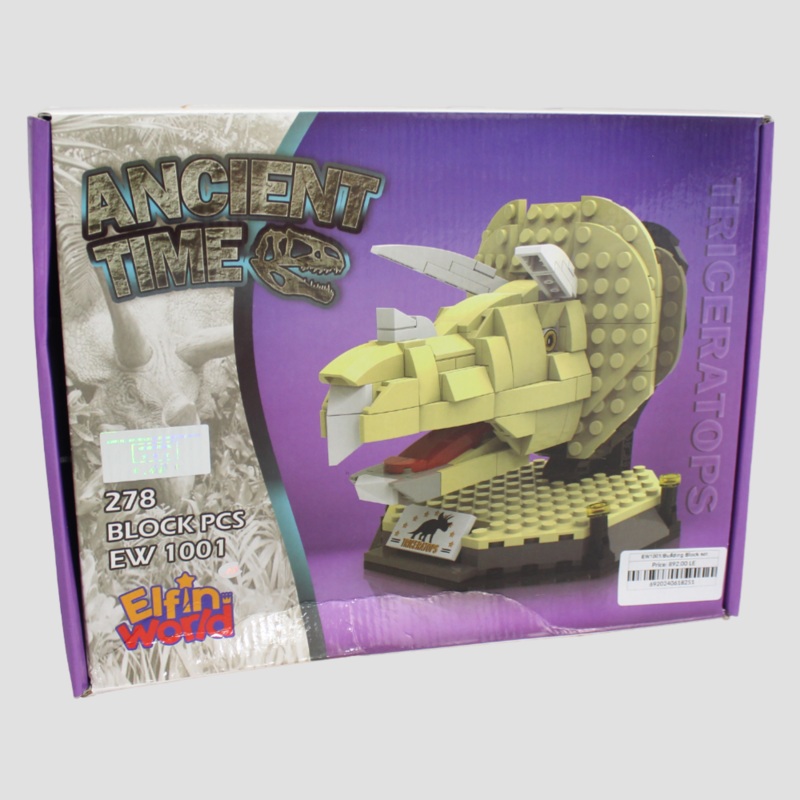 Jurassic Dinosaur Triceratops Building Blocks - 278 Pcs