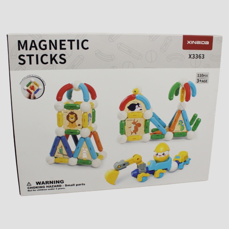 Mini Engineering Magnetic Rod Set - 110 Pcs