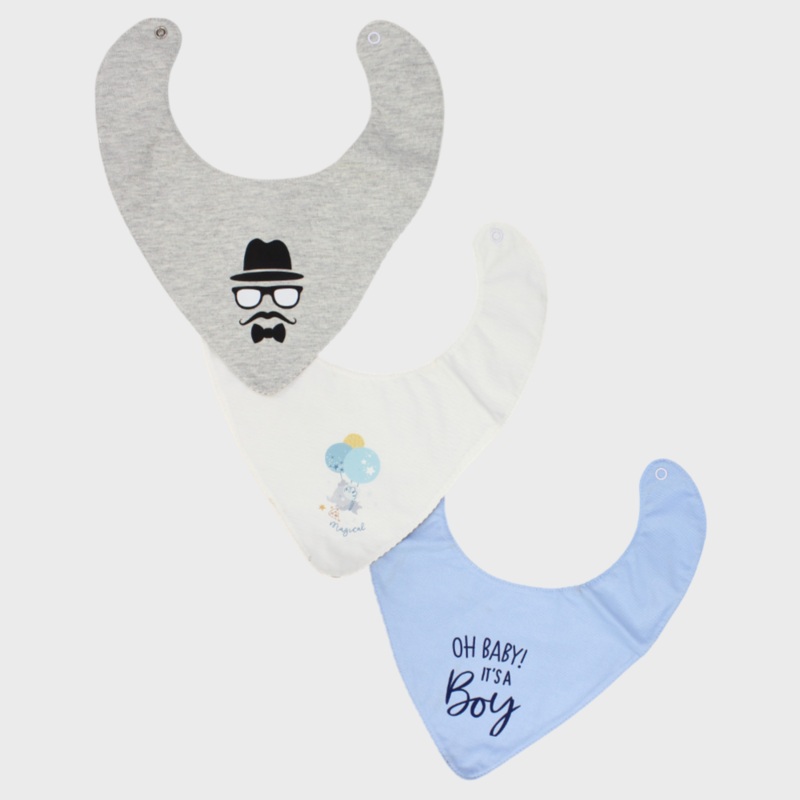 mom+dad / Bib A020|Multicolor|0-3M