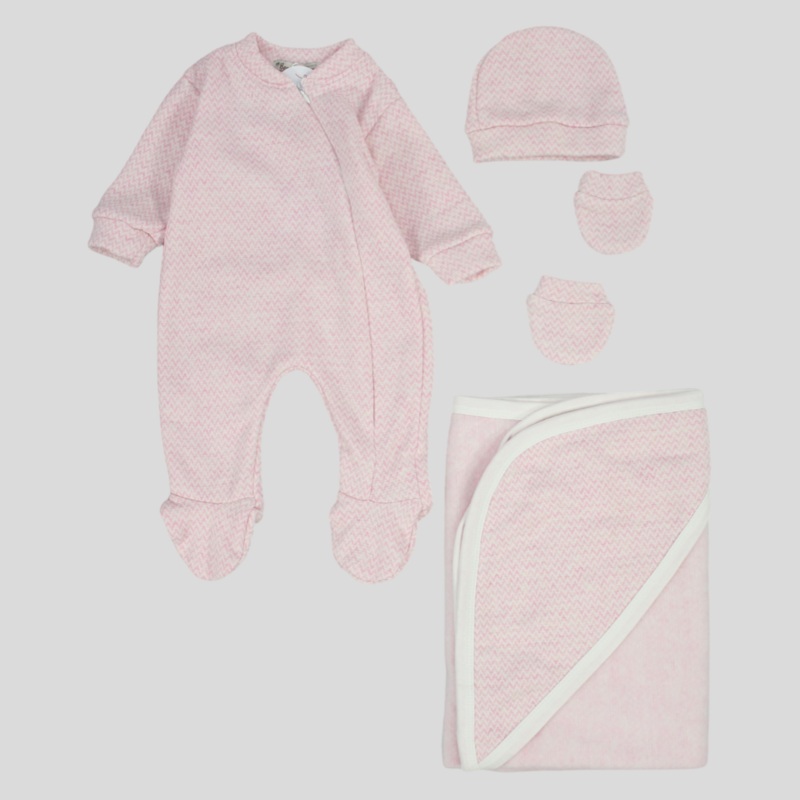 Plain Newborn Outfit|Pink|0-3M