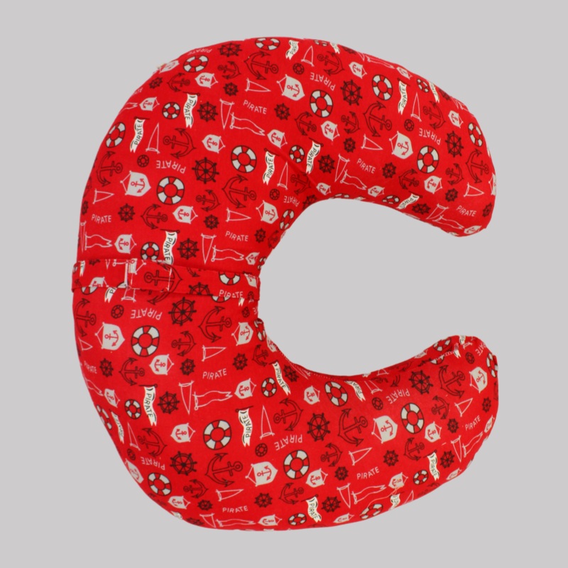 Red Nautical Nursing Pillow|Red