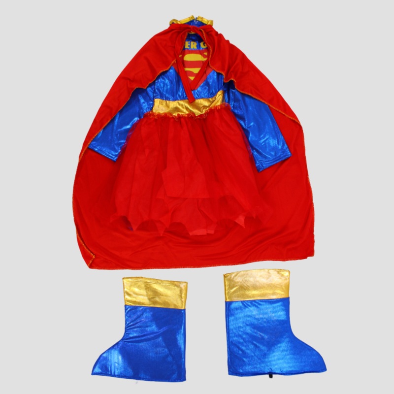 Supergirl Costume|S (3Y-5Y)|M (5Y-7Y)|L (7Y-9Y)