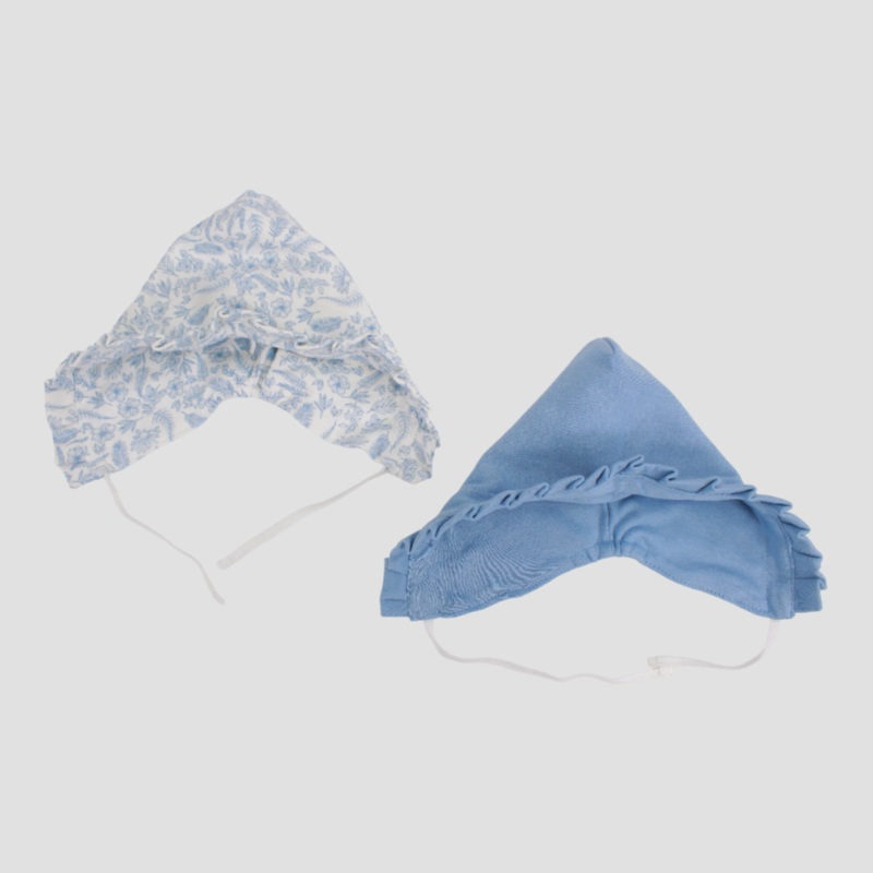 Baby Girls' Bluish Hat (Pack of 2)