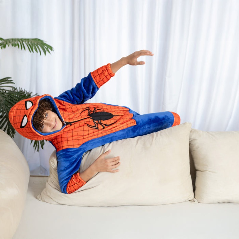 Spiderman Long-Sleeved Onesie|Blue|12-14Y