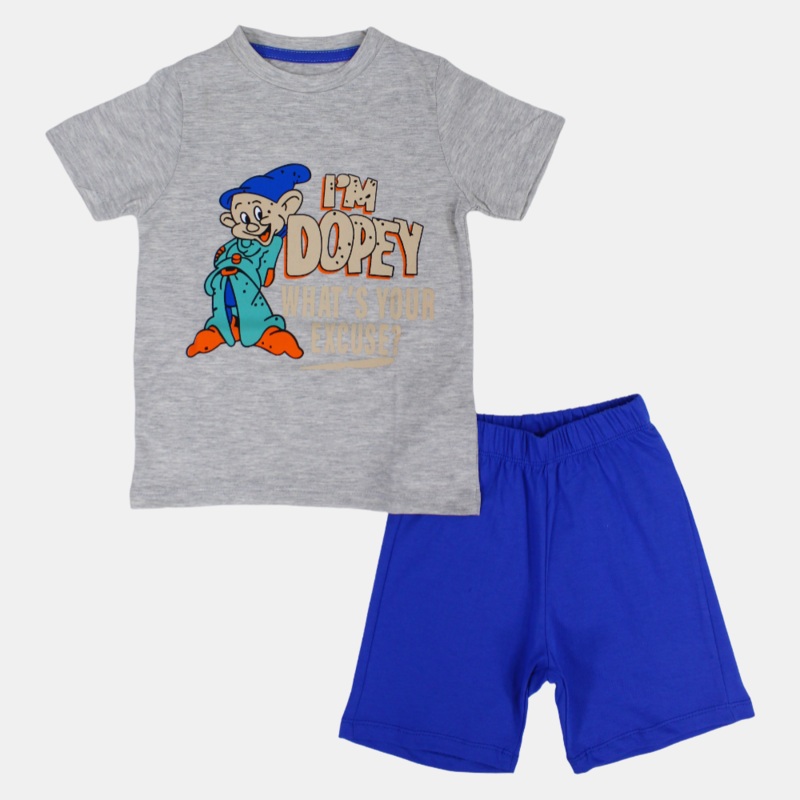 Boys Cotton Pajama Set  Dopey Print