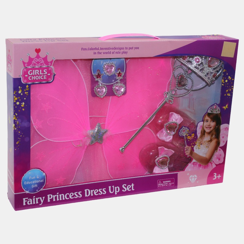 Fairy Princess Dress-Up Set with Accessories  Pink