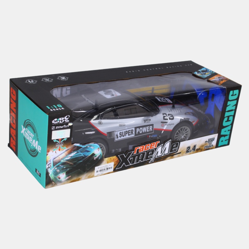 GTR High Speed Four Way Remote Control Car  Rechargeable Car (Black & Sliver)