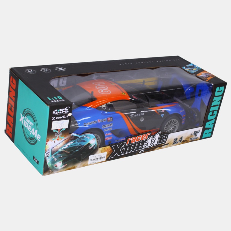 GTR High-Speed Four-Way Remote Control Car  Rechargeable RC Car (Blue & Orange)