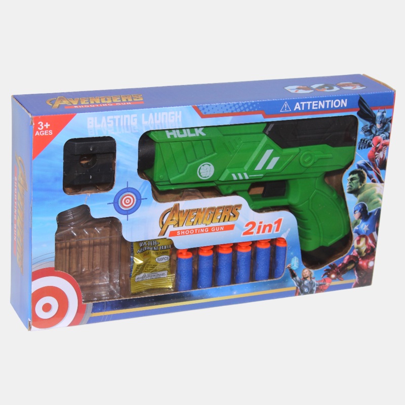 Hulk Green Foam & Gel Blaster Gun