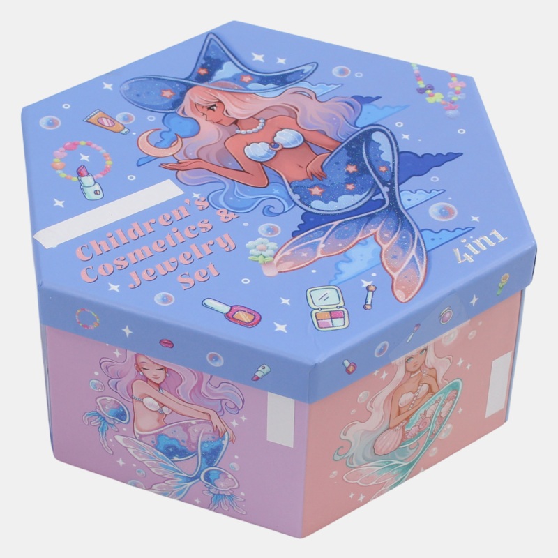 Marvellous Mermaid  4-Layer Kids Makeup and Jewelry Set