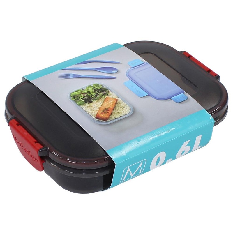 M Design Lunch Box, 600 ml - Black