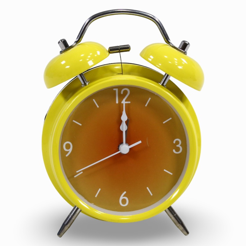 Metal Alarm Clock  Yellow
