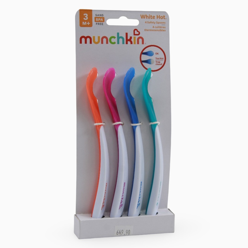 Munchkin White Hot Infant Spoons - Pack of 4 - 3 months+