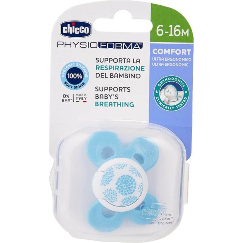 Physio Comfort Soother 6-12M|blue