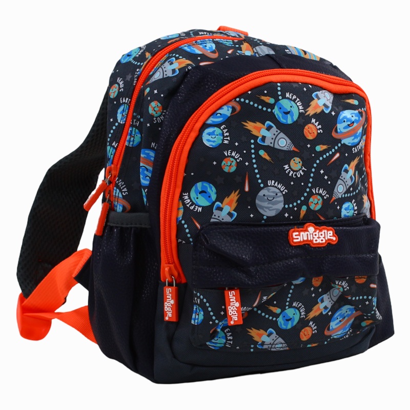 Smiggle Black Space Teeny Tiny Backpack  12 Inches