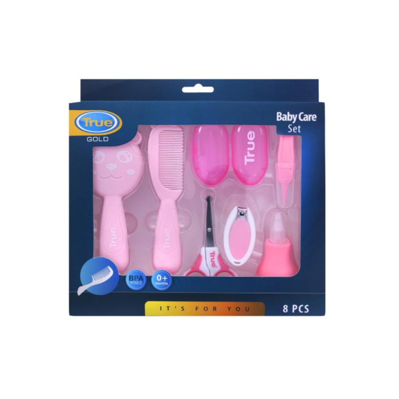True Gold Baby Care Set 8 Pieces  Pink