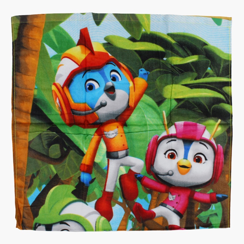 Unisex Beach Towel  Green with Top Wing Print (60x120 cm)