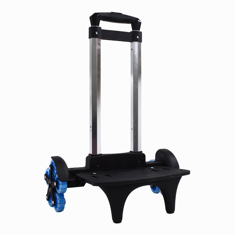 Foldable School Trolley Cart  (18.520 Inches) & 5 Blue Wheels