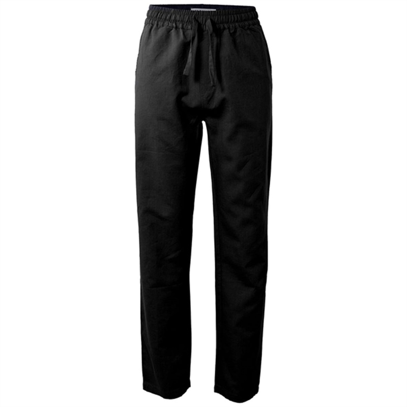 HOUNd Linen-blend Pants Black|XS/8 y|S/10 y|M/12 y|L/14 y|XL/16 y