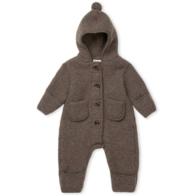 lalaby Chocolate Teddy Onesie|3 m|6 m|9 m|12 m|18 m|2 y