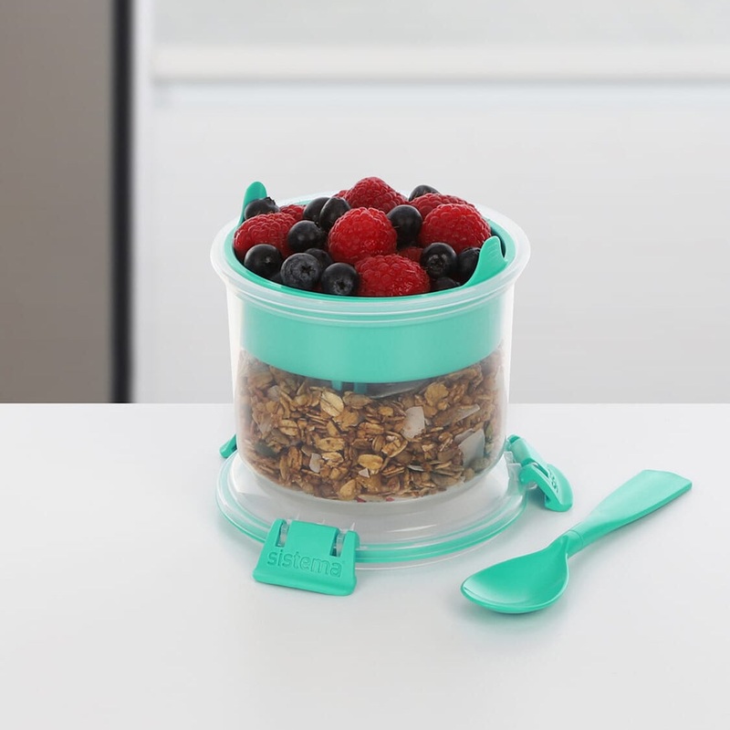 Sistema Breakfast TO GO  BPA Free Plastic Minty Teal 530ml