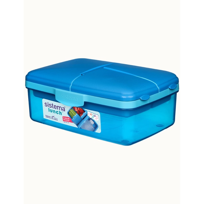 Sistema Lunch Box  BPA Free Plastic Blue 1.5L