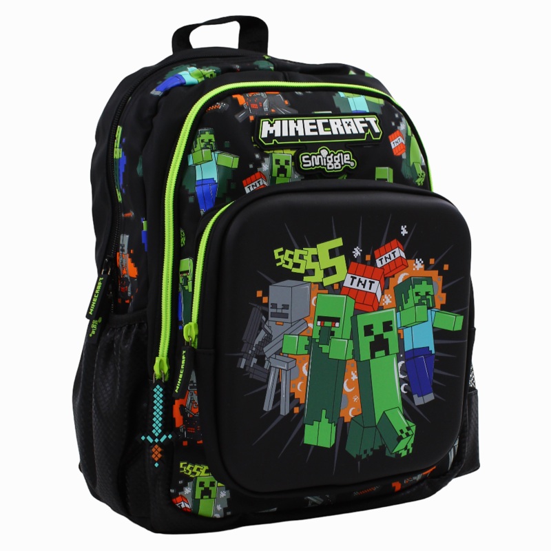 Smiggle Minecraft Junior Character Backpack  15 Inches