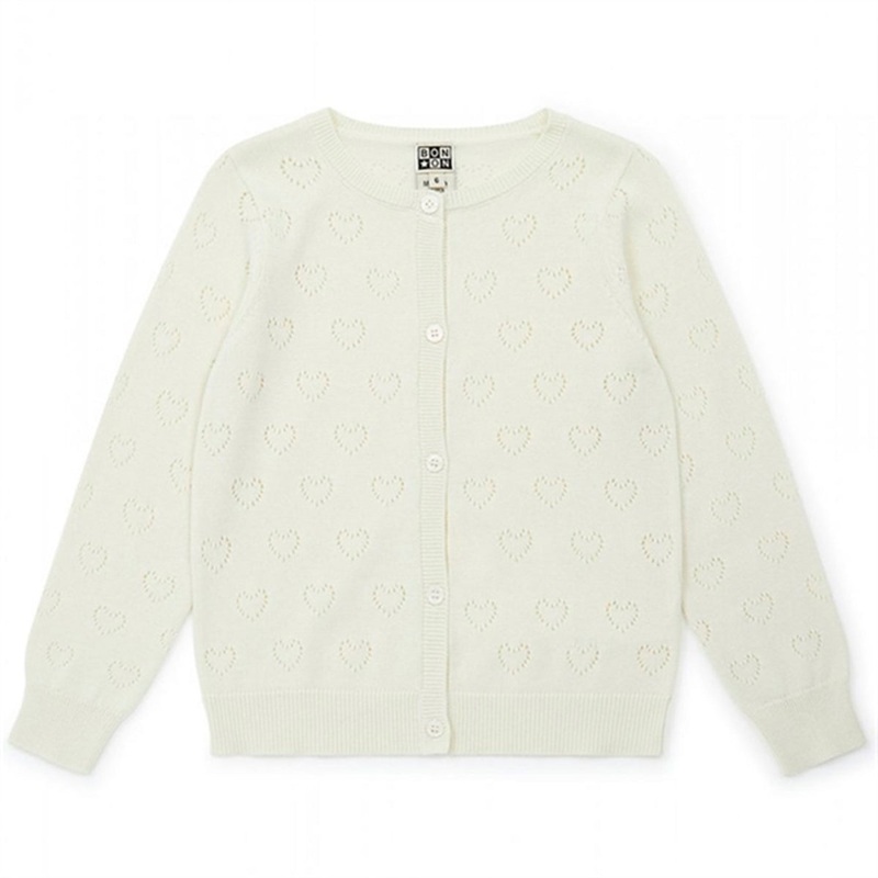 BONTON Cream Knit Cardigan|4 y|6 y|8 y
