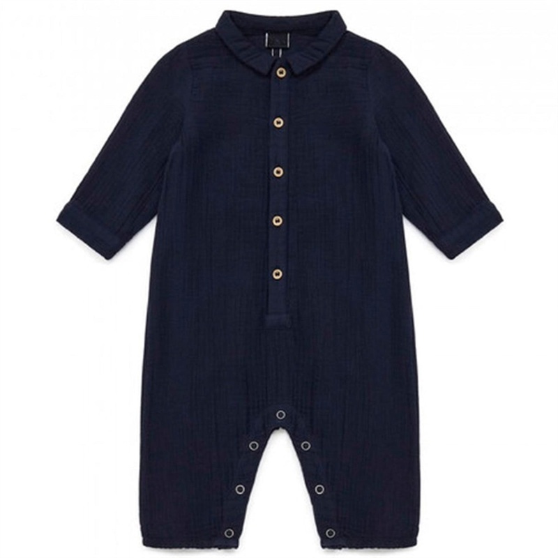 BONTON Navy Baobab Jumpsuit|6 m|12 m|18 m|2 y