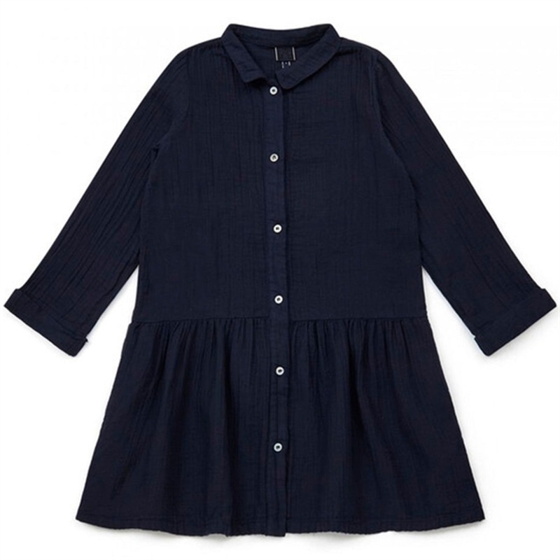 BONTON Navy Rafia Dress|4 y|6 y|8 y