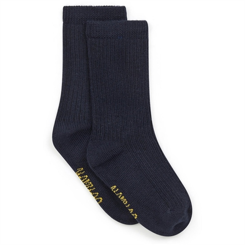 BONTON Navy Socks Rib|15-18|19-22