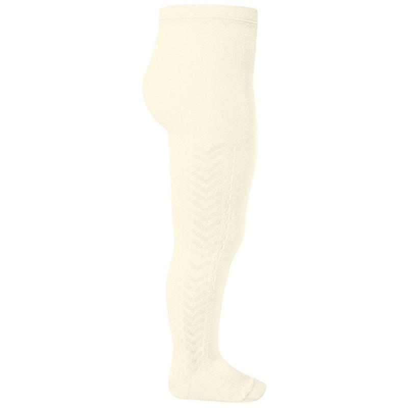 Cndor Tights w. Side Pattern Beige