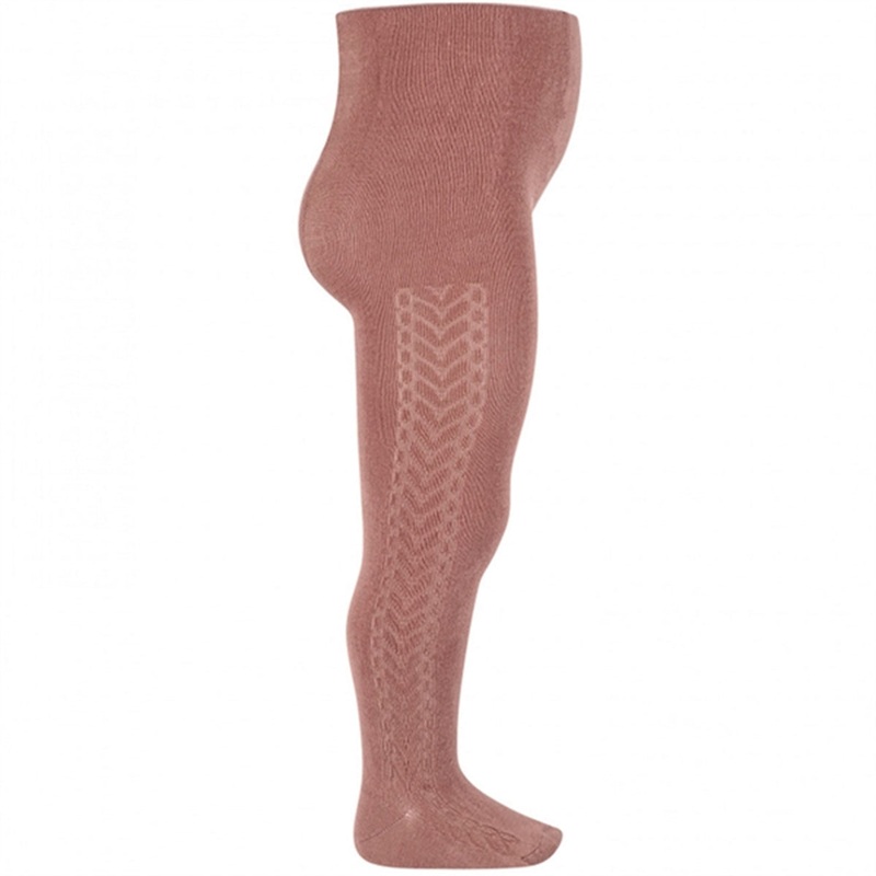 Cndor Tights w. Side Pattern Praline