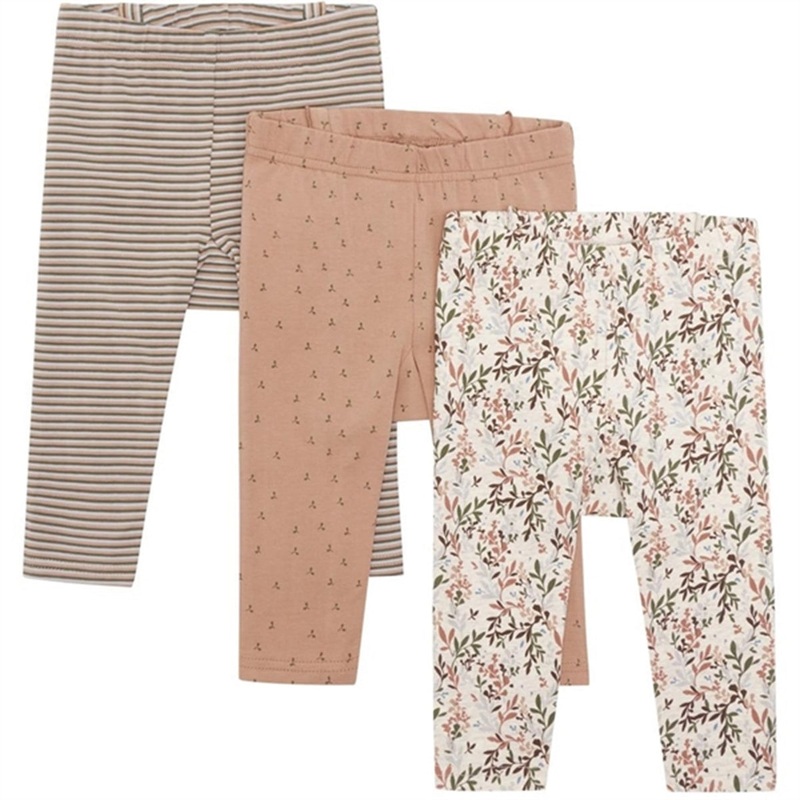 Hust \u0026 Claire Baby Caf Rose Liva Leggings 3-pack