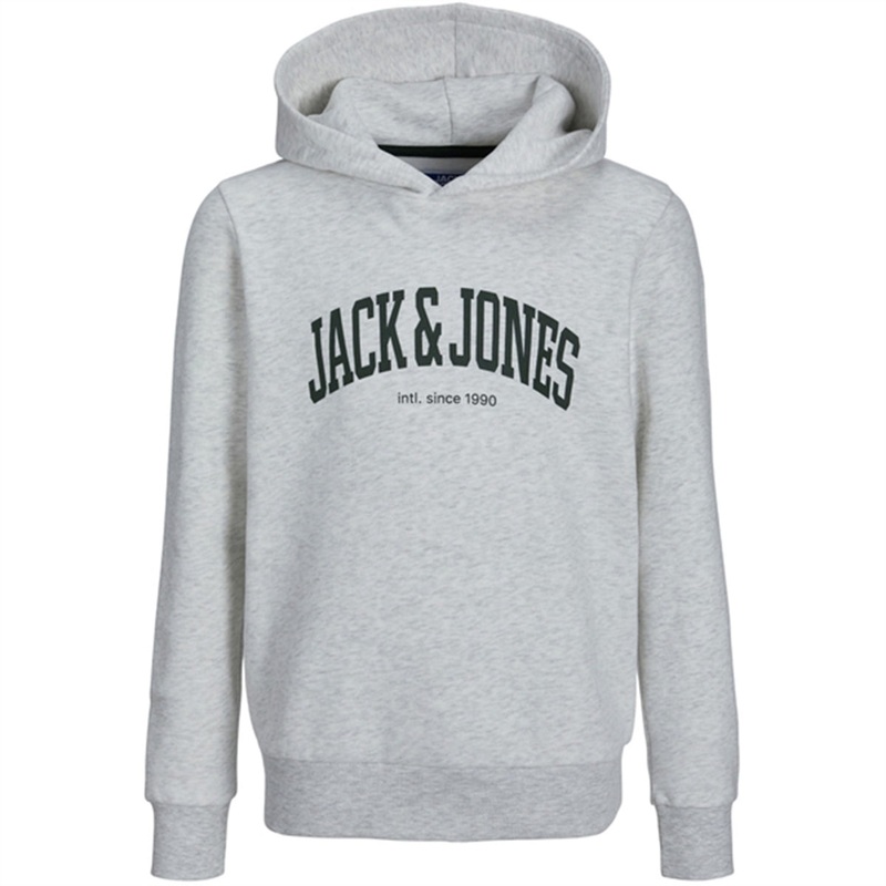 Jack \u0026 Jones Junior White Melange Josh Sweat Hoodie