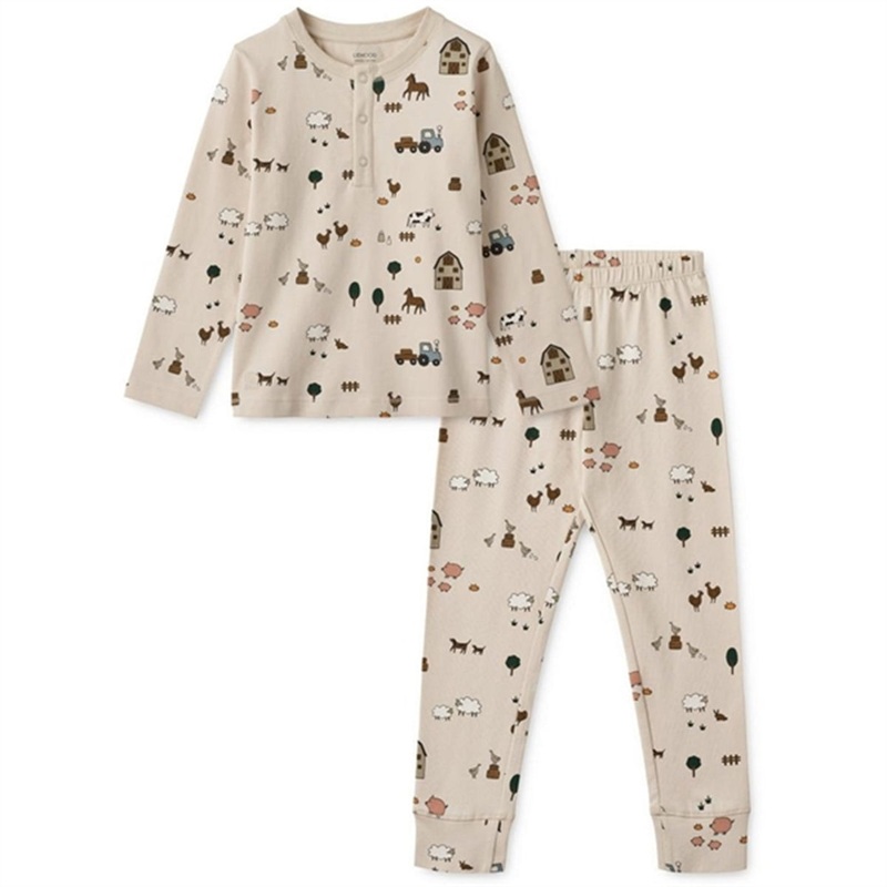 Liewood Wilhelm Pyjamas Set Farm \/ Sandy