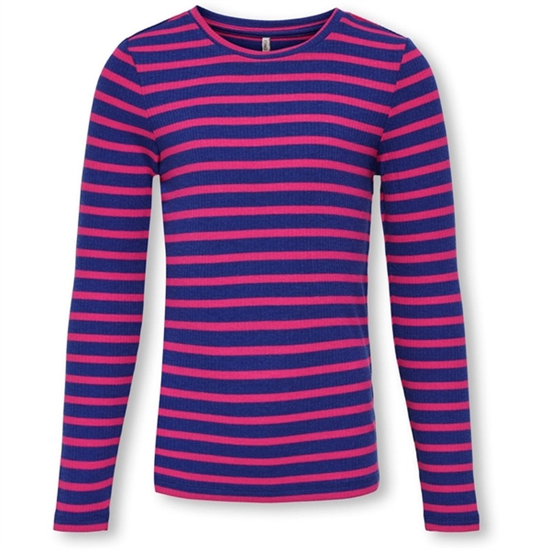 Kids ONLY Bluing\/Fuchsia Purple Luna O-Neck Blouse