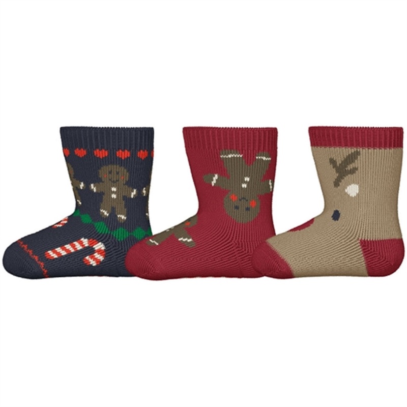 Name it Jester Red Richristmas Strmper 3-pak