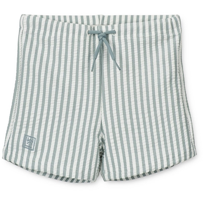 Liewood Otto Swim Pants Y\/D Stripe: Sea Blue\/White
