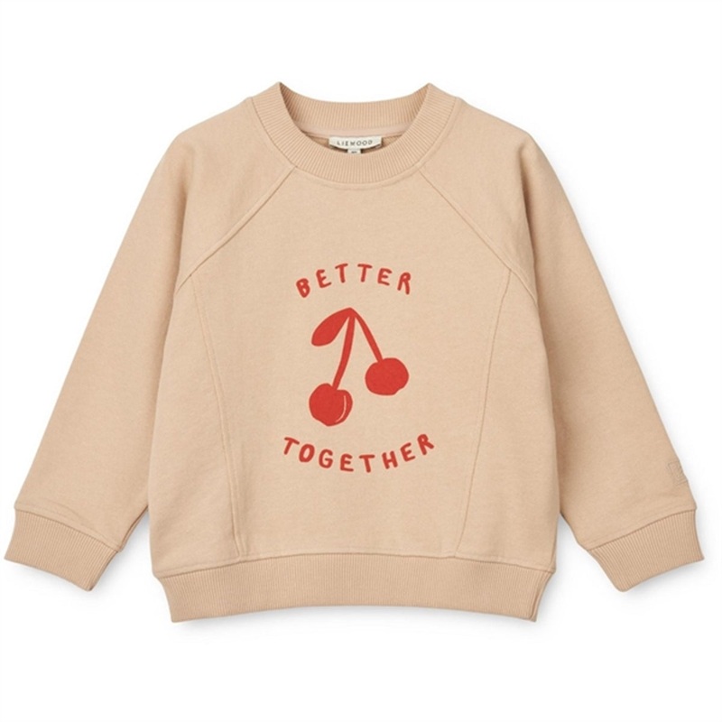 Liewood Cherries\/Apple Blossom Aude Placement Sweatshirt