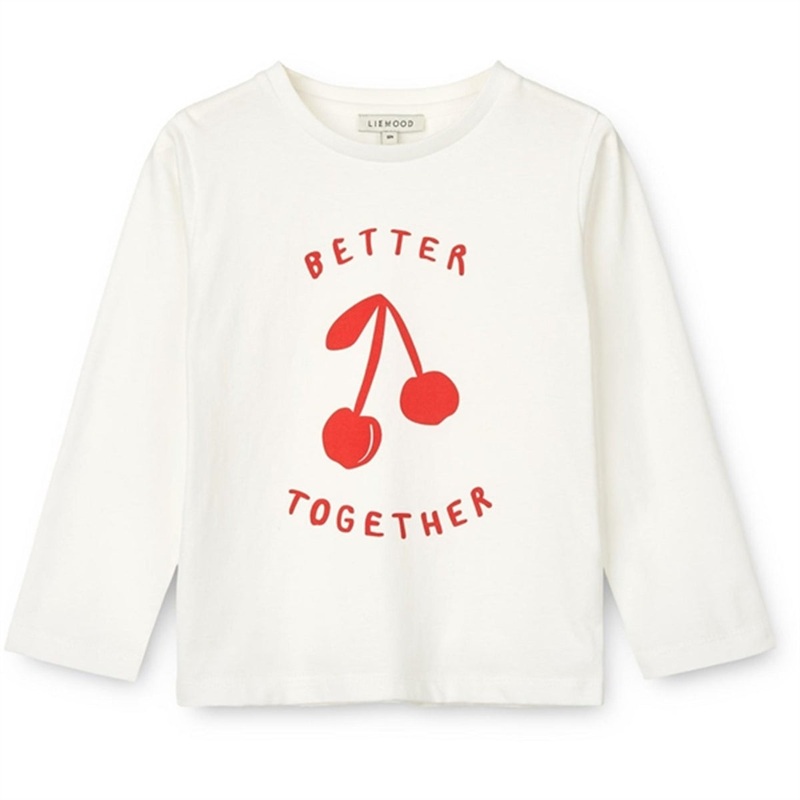 Liewood Cherries\/Crisp White Apia Placement Blouse
