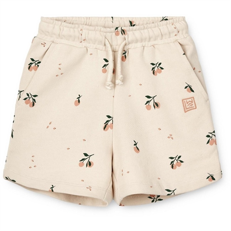 Liewood Peach\/Sea Shell Gram Printed Sweat Shorts