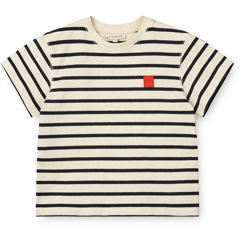 Liewood Y\/D Stipes Classic Navy\/Creme De La Creme Sixten Stripe T-shirt