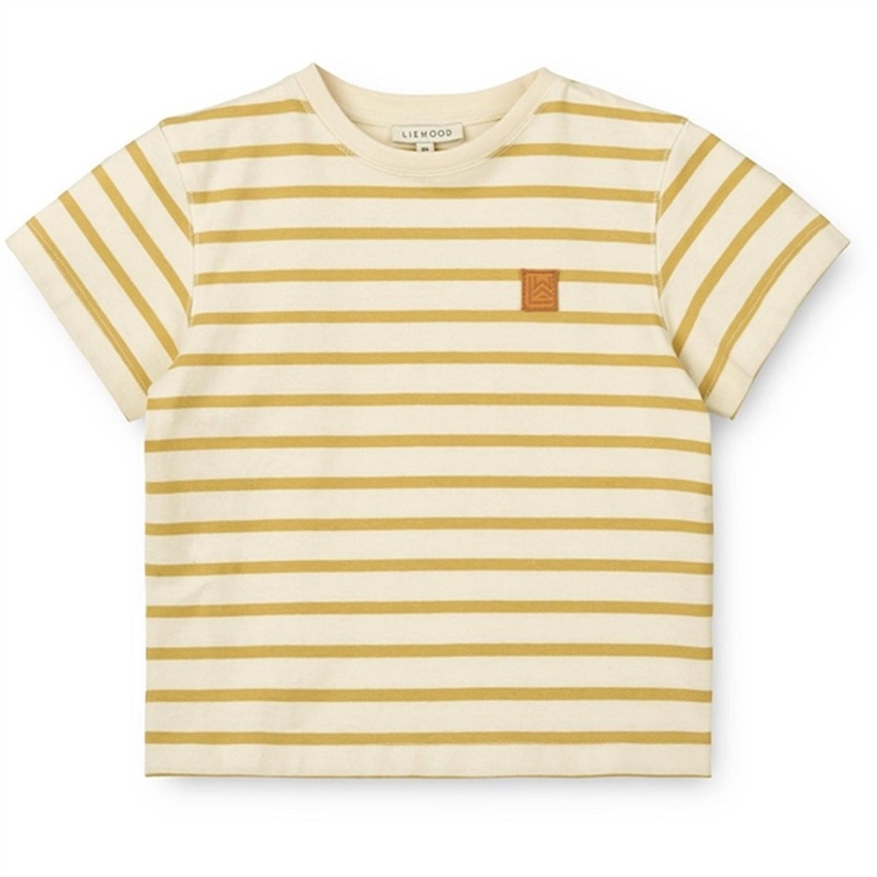 Liewood Y\/D Stripe Creme De La Creme\/Crispy Corn Sixten Stripe T-shirt