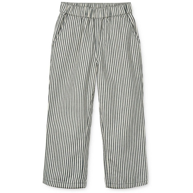 Liewood Y\/D Stripe Whale Blue\/Creme De La Creme Harald Stripe Pants