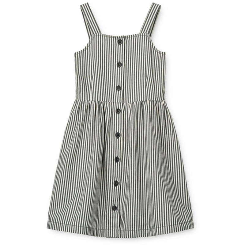 Liewood Y\/D Stripe Whale Blue\/Creme De La Creme Zia Stripe Dress