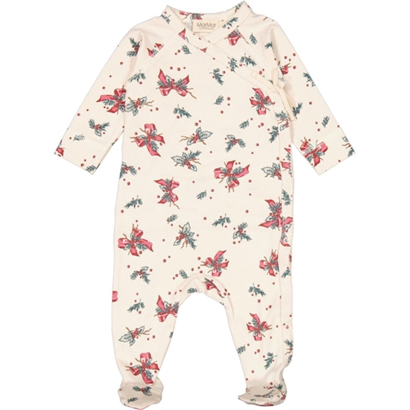 MarMar New Born Bows Of Holly Rubetta Romper